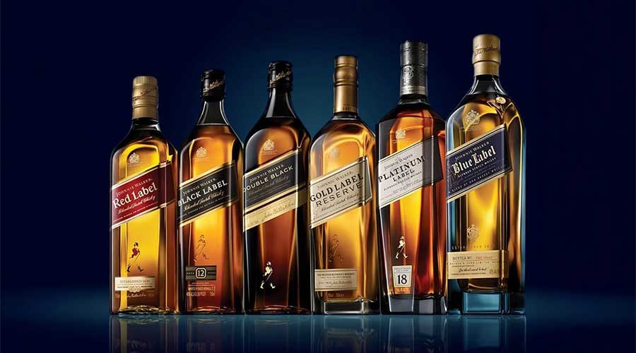 Một số dòng rượu thương hiệu Johnnie Walker nổi tiếng thế giới
